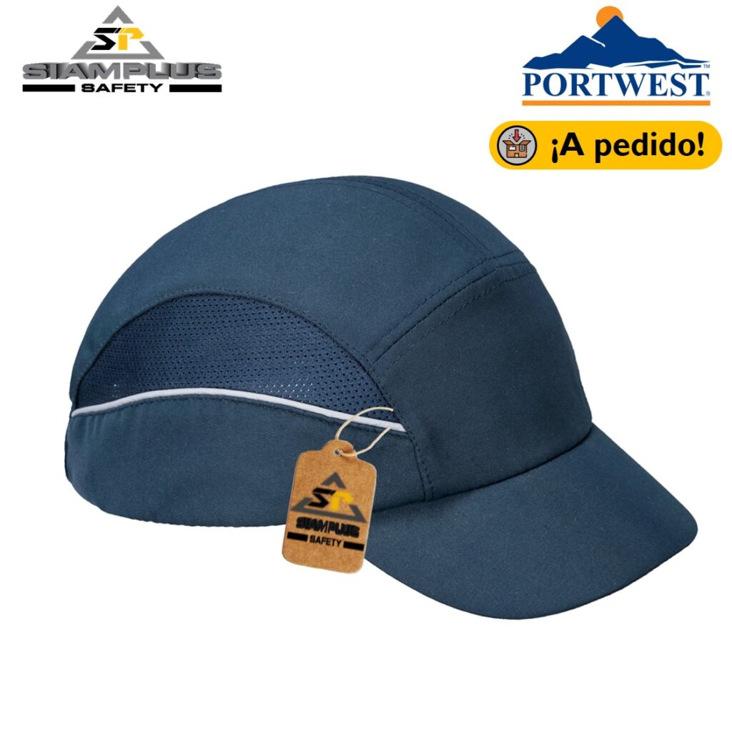 Cappellino Protettivo Portwest PS59 AirTech Bump - Blu Navy, Norma EN 812 - Foto 12