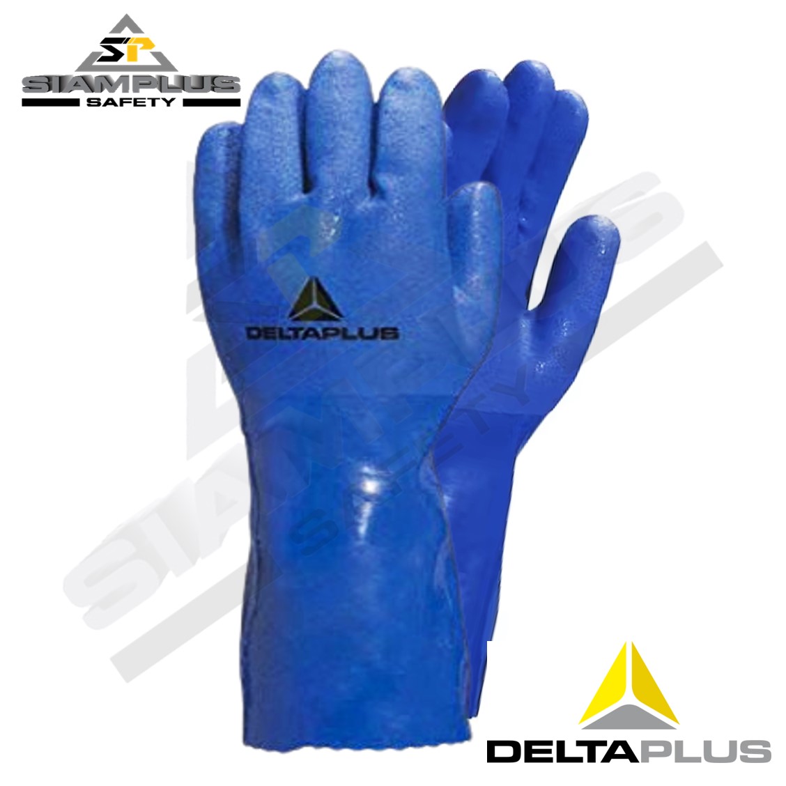 Guante de PVC Azul PETRO VE780 Delta Plus - Siamplus Safety