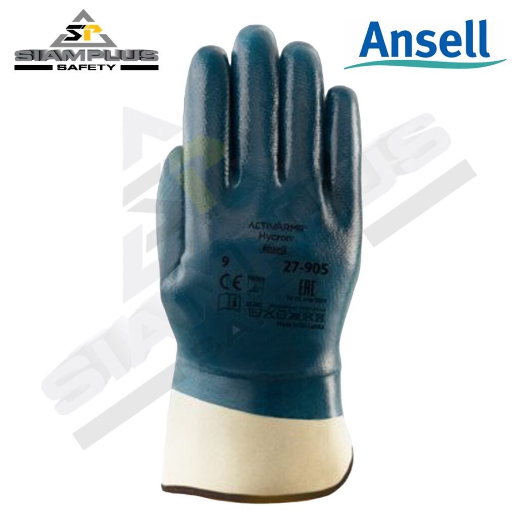 Guantes Resistencia Cortes Aceite Nitrilo Guantes De Trabajo Ansell ActivArmr 47-400 Talla L (12 Pares) - Extra Resistentes, Anti Cortes Y Aceite, Revestimiento Nitrilo Guantes Resistentes Corte Aceite Ansell Activarmr Talla L